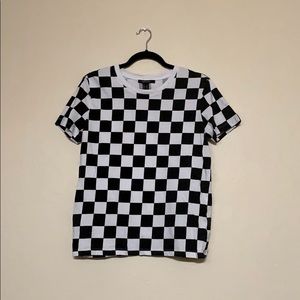 Short Sleeve Checkered T-Shirt